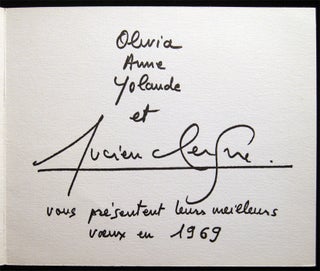 Lucien Clergue Photographe Inscribed & Signed (with) a Clergue Photographic Holiday Card