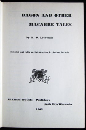 Item #028797 Dagon and Other Macabre Tales. H. P. Lovecraft