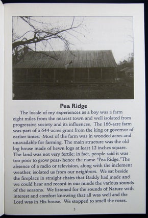 Pea Ridge 1919 - 1931 My Childhood Memories in the West Tennessee Country (with) A Lidded Wooden Vase-Shaped Canister Made By the Author
