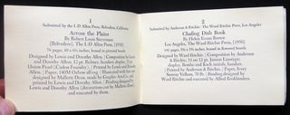 1951 Catalog of the Tenth Exhibition of Western Books Printed in 1950 and Selected for the Rounce & Coffin Club, Los Angeles
