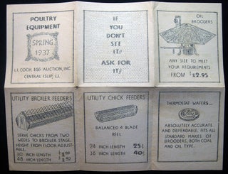 Poultry Equipment Spring 1937 L.I. Coop. Egg Auction, Inc. Central Islip, L.I.