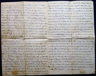 1857 Letter Sent from Aunt Eliza True in Toulon France to Robert Gilchrist Jr. In New Jersey