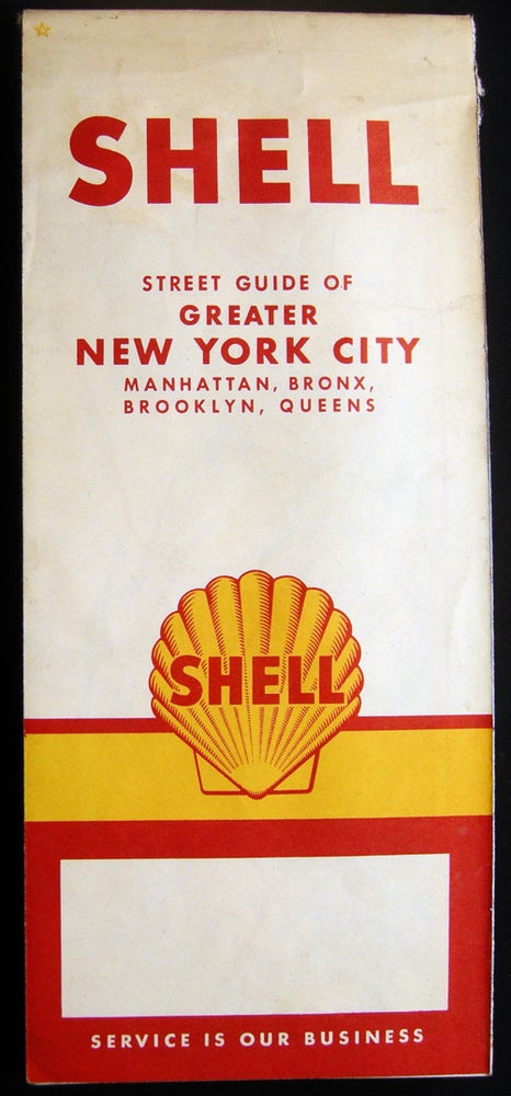 Item #028918 Shell Street Guide of Greater New York City Manhattan, Bronx, Brooklyn, Queens. Americana - 20th Century - Cartography - Street Guide of Greater New York City.