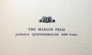In Memoriam Bronson Howard 1842 - 1908 Founder and President of the American Dramatists Club Inscribed to J.J. McCloskey from the American Dramatists Club As Its Dean