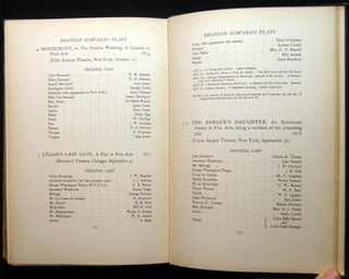 In Memoriam Bronson Howard 1842 - 1908 Founder and President of the American Dramatists Club Inscribed to J.J. McCloskey from the American Dramatists Club As Its Dean