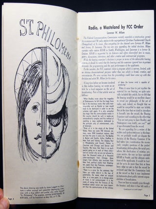 Radical Radio: 1966 - 1968 WBAI Folio Program Magazines