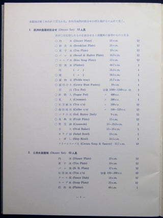 Circa 1950 Catalog of Japanese Ceramic and Other Export Trade Items