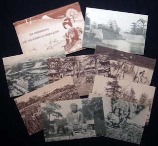 Item #029008 For Remembrance Life and Scenery in Unique Japan Postcards in Illustrated Envelope....