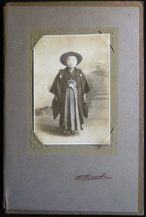 Item #029012 Circa 1920 Photograph of a Formally-Dressed Japanese Child By K. Kenmochi. Japan -...