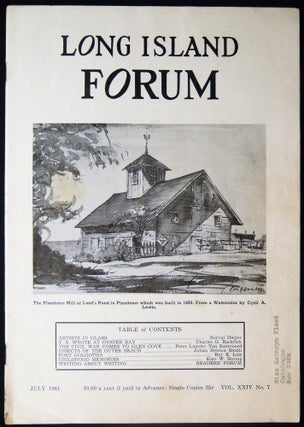 Item #029046 Long Island Forum July 1961 Vol. XXIV No. 7. Americana - Long Island - History -...