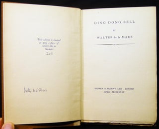 Item #029073 Ding Dong Bell Signed By The Author with Etching By George Elbert Burr & the...