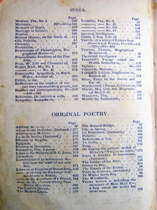 The Port Folio, A Monthly Magazine, Devoted to Useful Science, the Liberal Arts, Legitimate Criticism, and Polite Literature; Conducted By Oliver Oldschool, Esq. Assisted By a Confederacy of Men of Letters