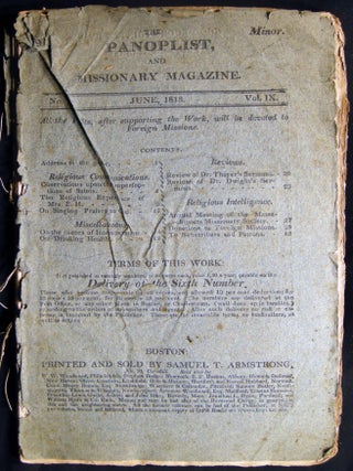 The Panoplist, and Missionary Magazine June, 1813 No. 1 Vol. IX