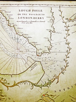 A Chart of the Seacoasts of Ireland from Dublin to London-Derry (with Inset of) Lough Foyle or the passage to London-Derry