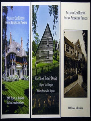 1995 - 2011 Group of Publications of the Village of East Hampton Historic Preservation Program