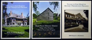 1995 - 2011 Group of Publications of the Village of East Hampton Historic Preservation Program