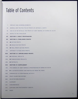 Andy Warhol Prints A Catalogue Raisonne 1962 - 1987 Edited By Frayda Feldman and Claudia Defendi