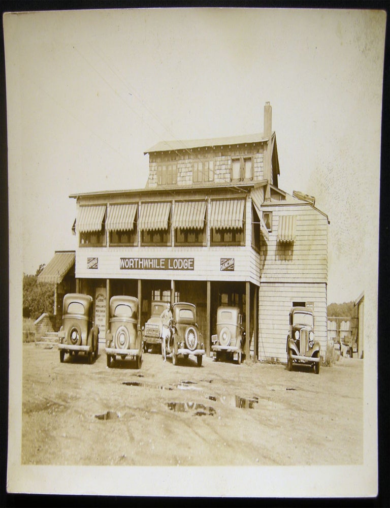 Item #029289 Circa 1930 Photograph of The Worthwhile Lodge Dining Dancing & House of Prostitution in Peconic Long Island New York. Americana - 20th Century - Photography - Peconic Long Island New York - Prostitution - Worthwhile Lodge.