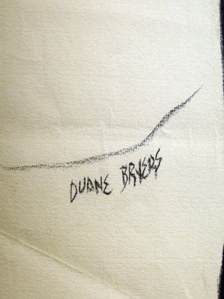 Circa 1950 Two Original Charcoal on Paper Male Nude Figure Studies Signed by Duane Bryers