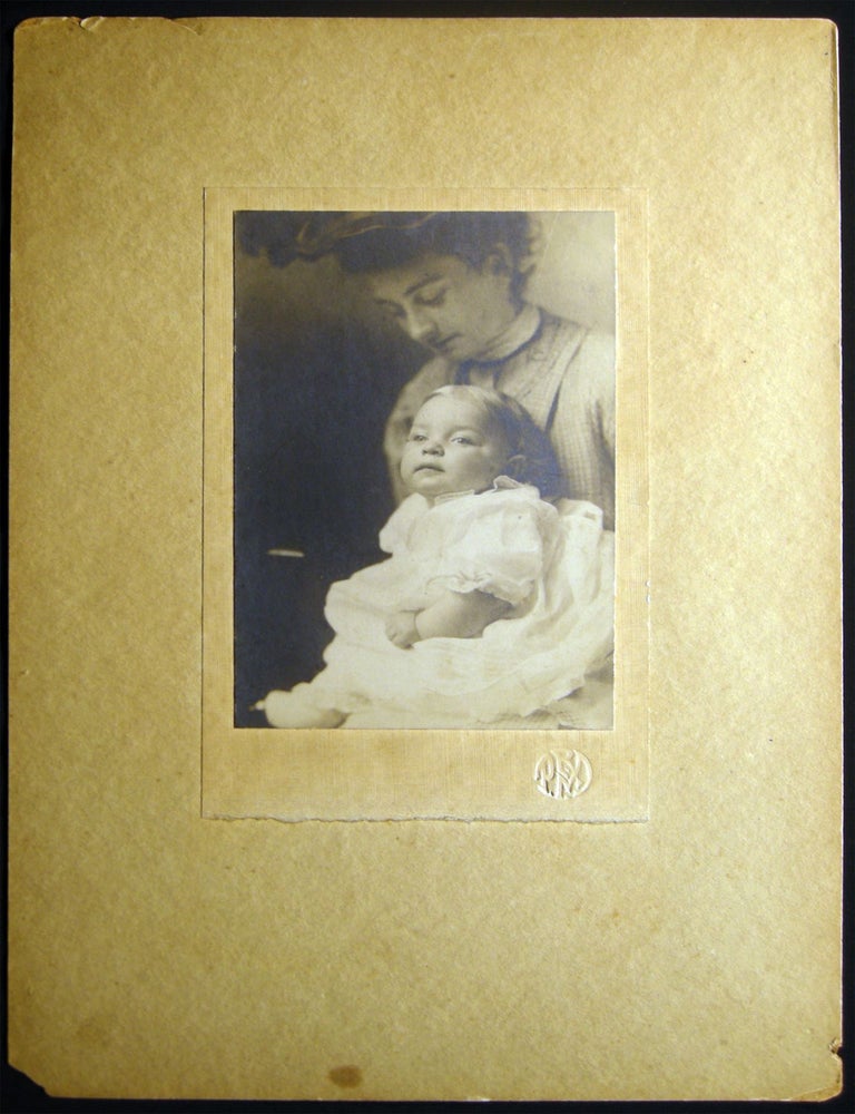 Item #029726 Circa 1910 Cabinet Card Photograph of Woman and Child from the Studio of Paul R. Morrison, Catskill, N.Y. Americana - Photography - Cabinet Card - Paul R. Morrison.