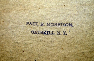 Circa 1910 Cabinet Card Photograph of Woman and Child from the Studio of Paul R. Morrison, Catskill, N.Y.