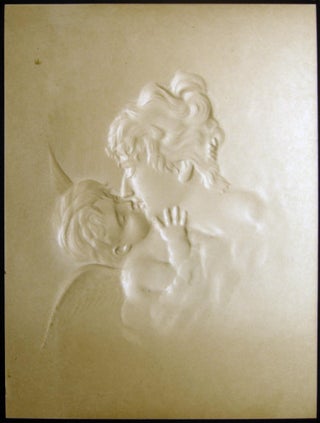 "Cupid's Kiss" Embossed Photograph Woodward & Tiernan Printing Co. St. Louis Missouri