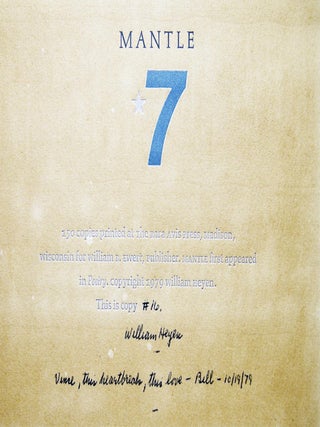 Mantle 7. William Heyen.