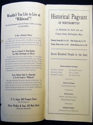 Historical Pageant of Northampton at Wildwood, Cor. North Elm and Prospect Streets, Northampton, Mass