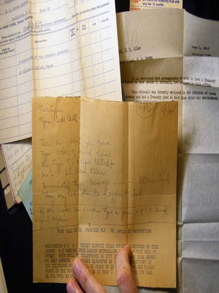 1940s Group of Documents, Letters and a Personal Procedural Diary of a Esther E. McDonald, Support Staff Member, U.S. Secret Service.