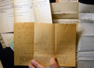 1940s Group of Documents, Letters and a Personal Procedural Diary of a Esther E. McDonald, Support Staff Member, U.S. Secret Service.