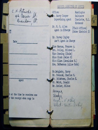 1940s Group of Documents, Letters and a Personal Procedural Diary of a Esther E. McDonald, Support Staff Member, U.S. Secret Service.