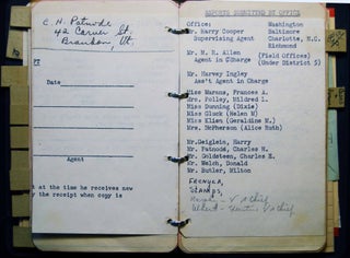 1940s Group of Documents, Letters and a Personal Procedural Diary of a Esther E. McDonald, Support Staff Member, U.S. Secret Service.