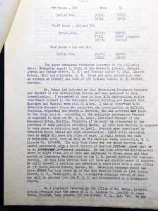1940s Group of Documents, Letters and a Personal Procedural Diary of a Esther E. McDonald, Support Staff Member, U.S. Secret Service.