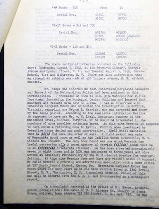 1940s Group of Documents, Letters and a Personal Procedural Diary of a Esther E. McDonald, Support Staff Member, U.S. Secret Service.