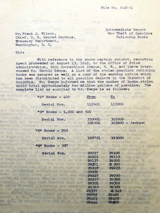1940s Group of Documents, Letters and a Personal Procedural Diary of a Esther E. McDonald, Support Staff Member, U.S. Secret Service.