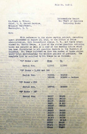 1940s Group of Documents, Letters and a Personal Procedural Diary of a Esther E. McDonald, Support Staff Member, U.S. Secret Service.