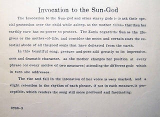 Invocation to the Sun-God (Zunian Lullaby)