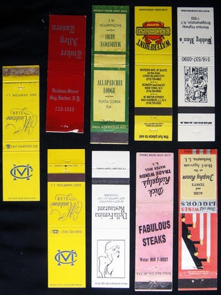 Group of 9 East End South Shore Long Island Matchbook Covers