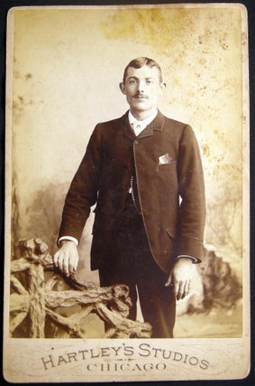 Item #030120 Circa 1885 Cabinet Card Studio Photograph of a Well-Dressed Gentleman By...