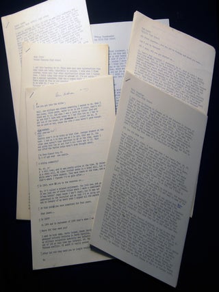 Item #030127 Circa 1986 Group of Six Interviews with American Vietnam War Veterans concerning...