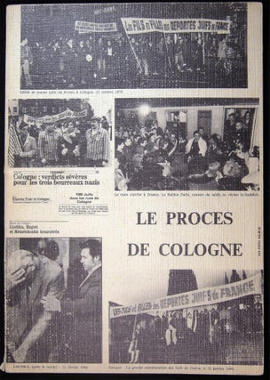 Item #030130 Additif au Memorial de la Deportation des Juifs de France (bound with) Le Proces de...