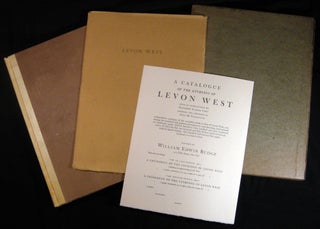 Item #030132 A Catalogue of the Etchings of Levon West Signed Limited Edition with Signed Etching...