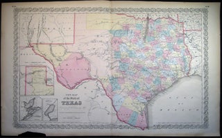 New Map of the State of Texas Compiled from J. De Cordova's Large Map