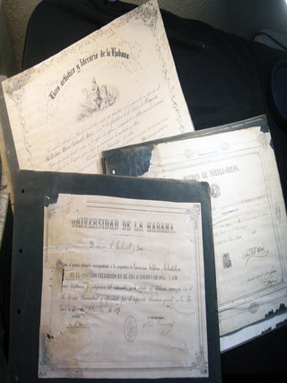 Circa 1857 - 1918 A Photographic, Documentary and Ephemeral Record of the Academic Achievements & Life of the Carbonell Family of Habana Cuba
