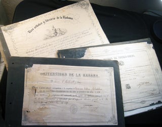 Circa 1857 - 1918 A Photographic, Documentary and Ephemeral Record of the Academic Achievements & Life of the Carbonell Family of Habana Cuba