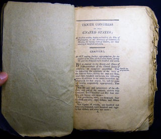 Item #030194 Acts Passed at the First Session of the Tenth Congress of the United States....