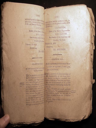 Acts Passed at the First Session of the Tenth Congress of the United States
