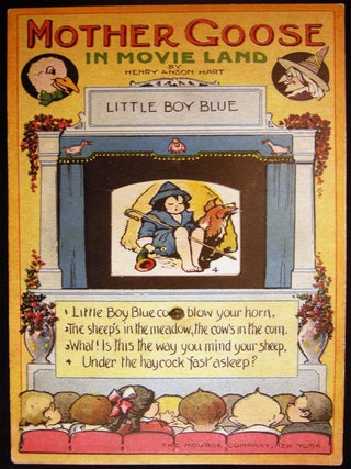Item #030199 Circa 1920 Mother Goose in Movie Land Mechanical Paper Toy With Spinning Story Disc...