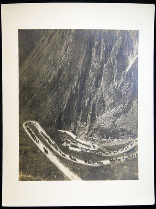 Item #030204 August 19, 1930 Photograph of Swiss Soldiers on the St. Gotthard Pass. Switzerland -...