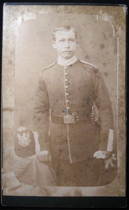Item #030215 Circa 1880 Cabinet Card Photograph of a U.S. Military Soldier in Dress Uniform from...